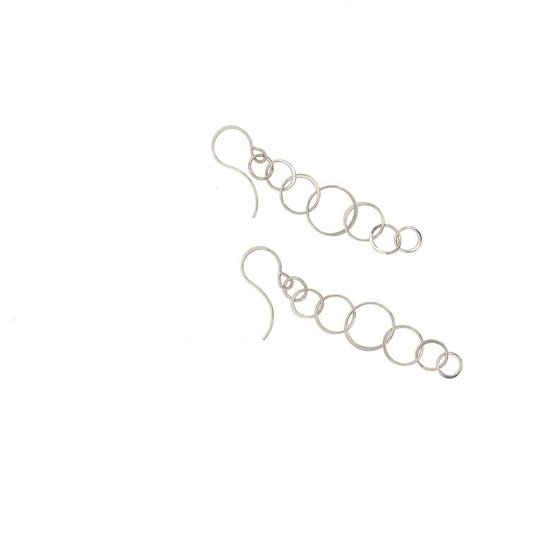 Sterling Long Lightweight Chain Earrings