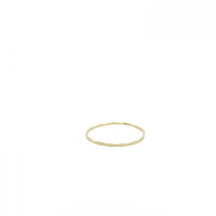 14K Gold Thin Stacker Ring
