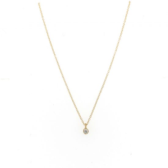 Just a Diamond Gold Pendant with a 7 point diamond.