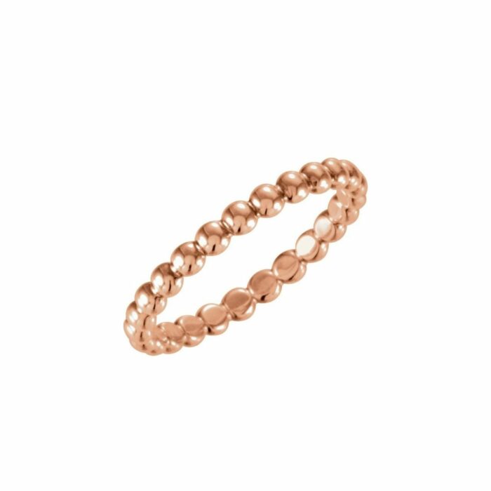 Gold Beaded Stack Ring