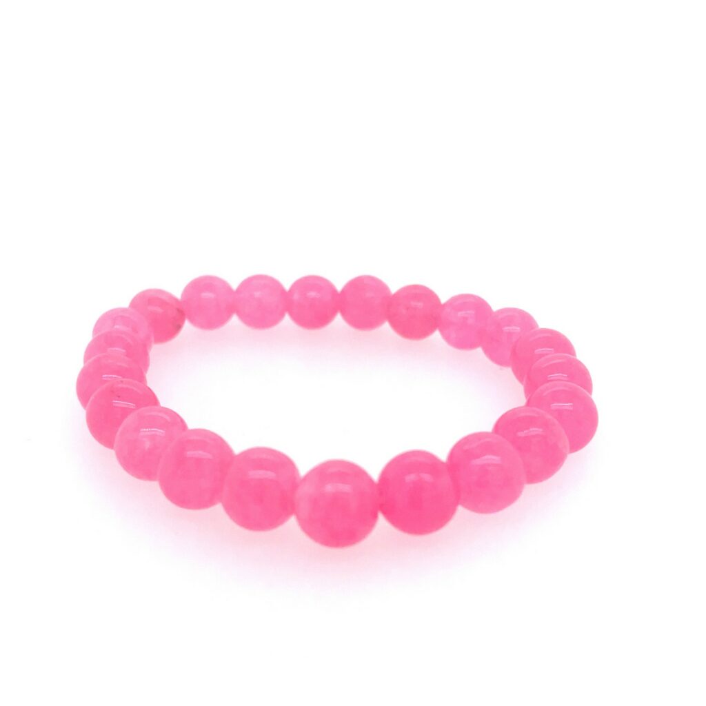 pink quartz stretch bracelet