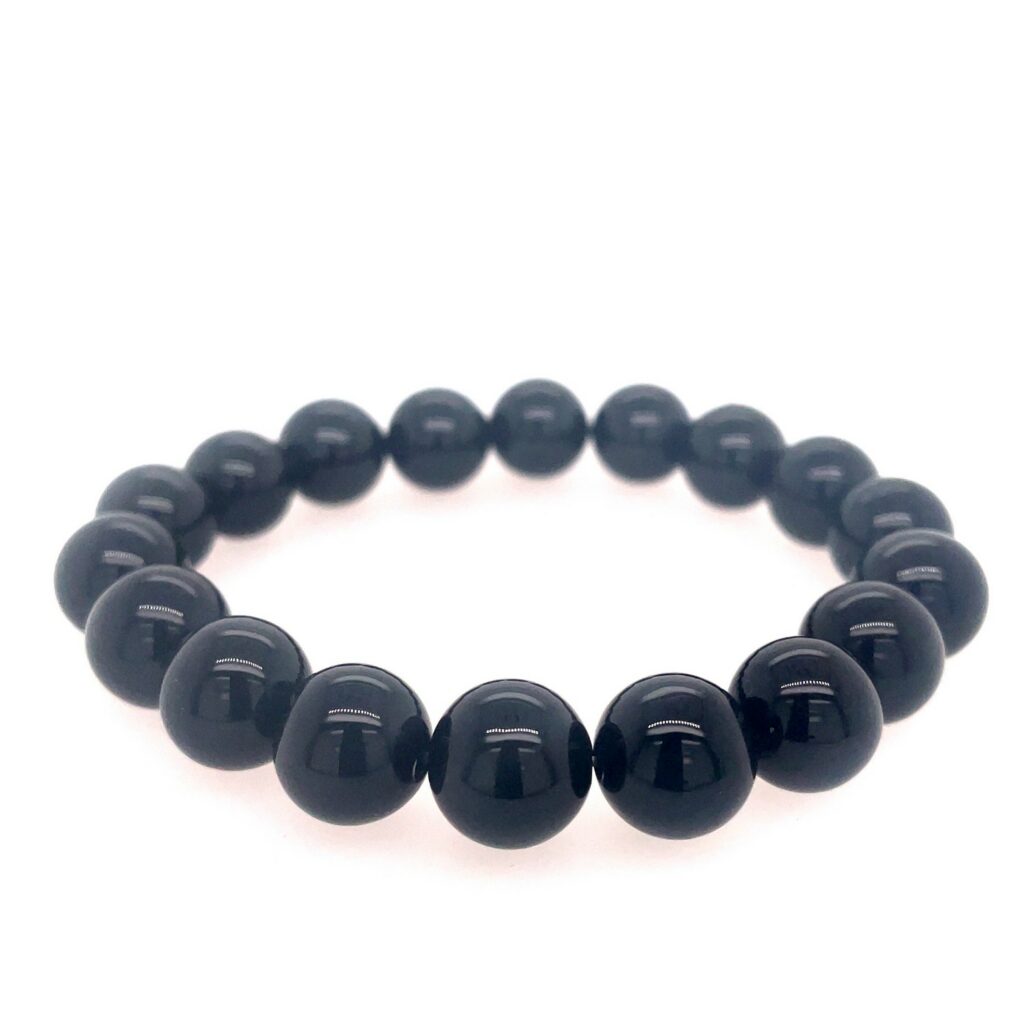 black onyx stretch bracelet